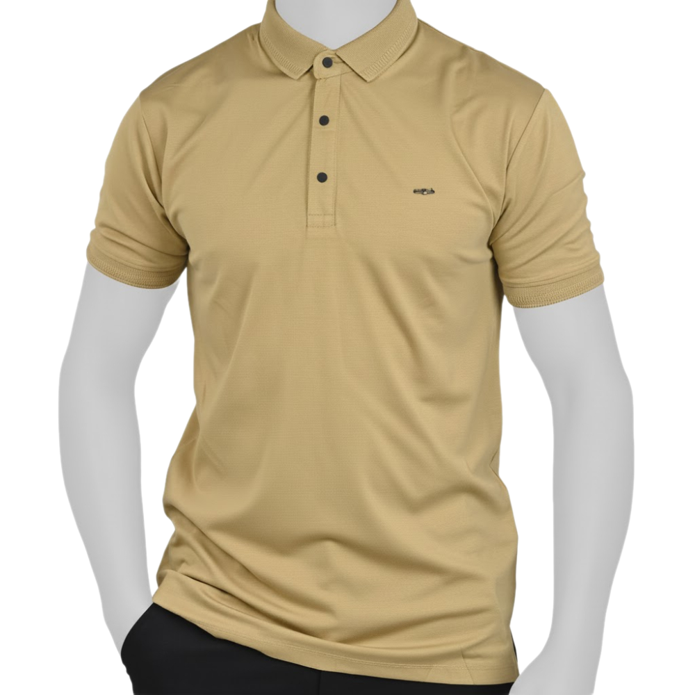 قميص بولو بياقة وأزرار 