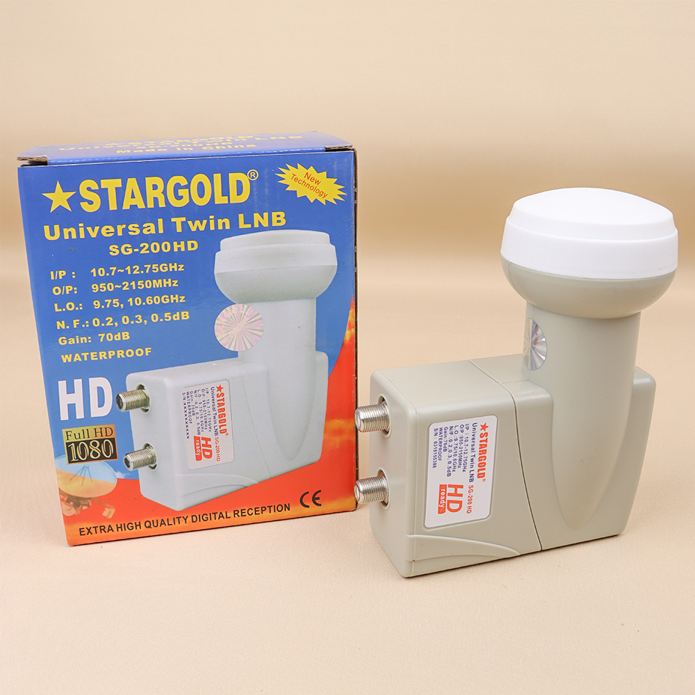 لاقط إشارة فضائية (LNB) عالمي مزدوج المخارج Stargo