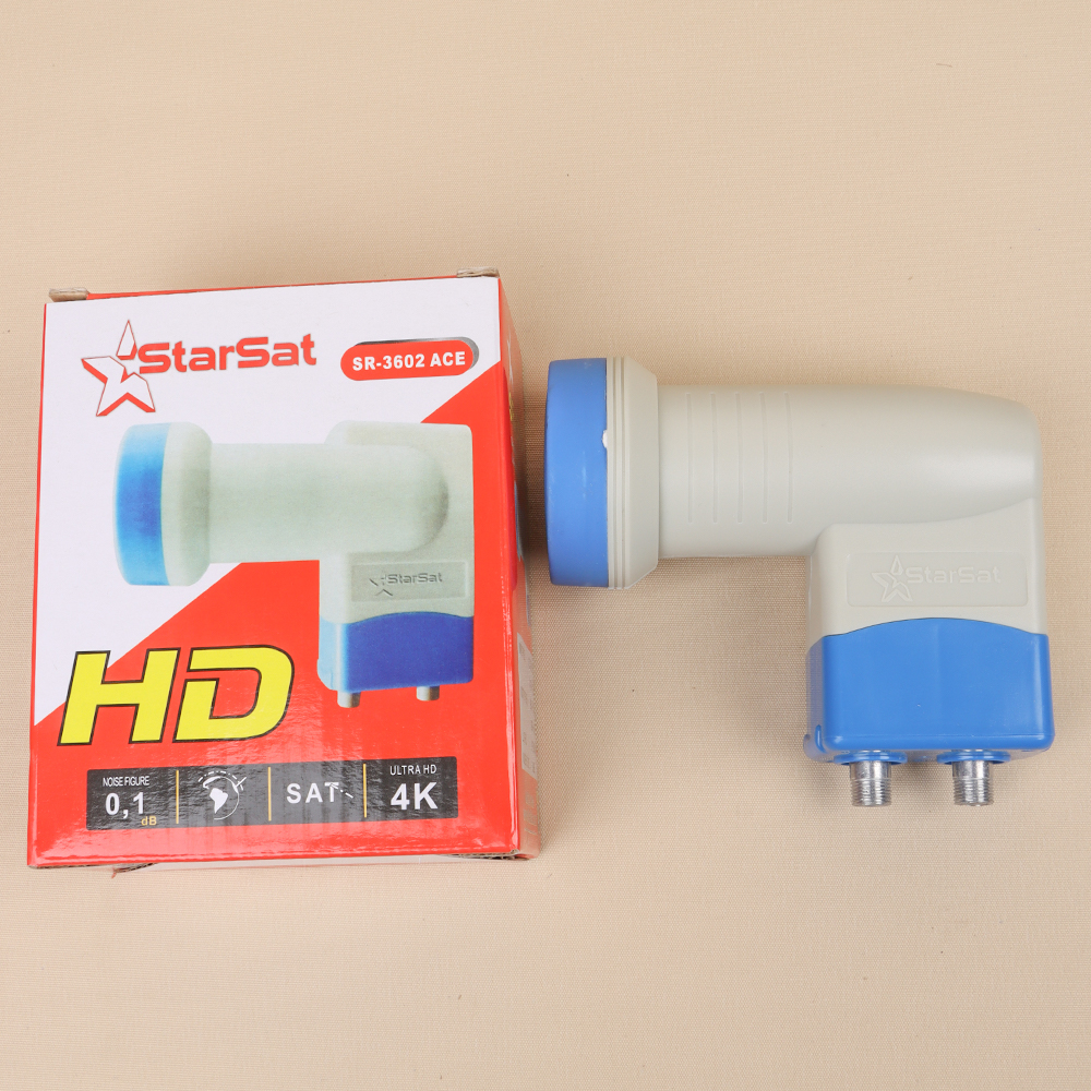 لاقط إشارة فضائية (LNB) عالمي مزدوج المخارج Starsa