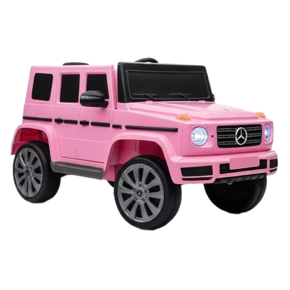 سيارة مرسيدس الكهربائية بلون وردي مميز