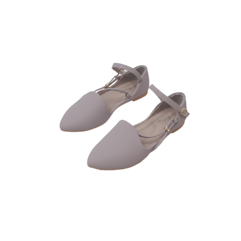 حذاء  فلات أنيق بحزام T-Strap