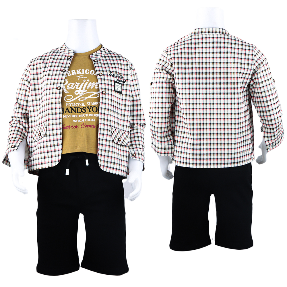 طقم أطفال كاجوال عملي