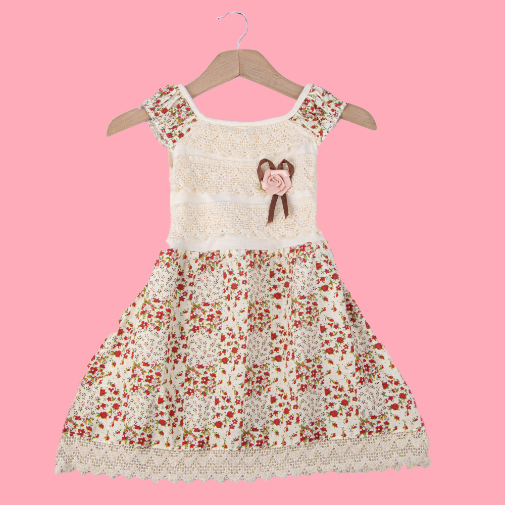 فستان بناتي أنثوي  أنيق 