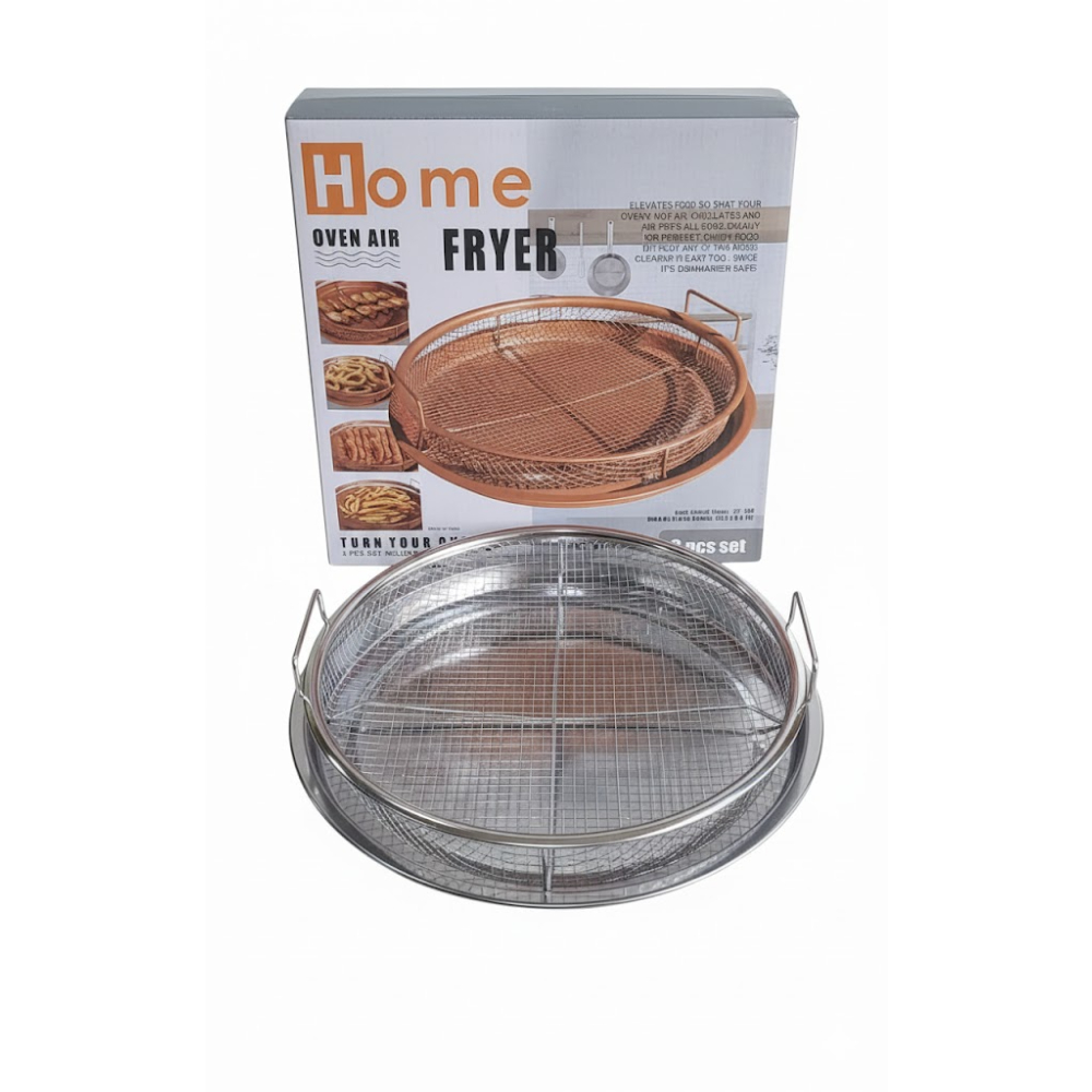 صحن وشبك دائري لقلاية الشيبس والطعمية