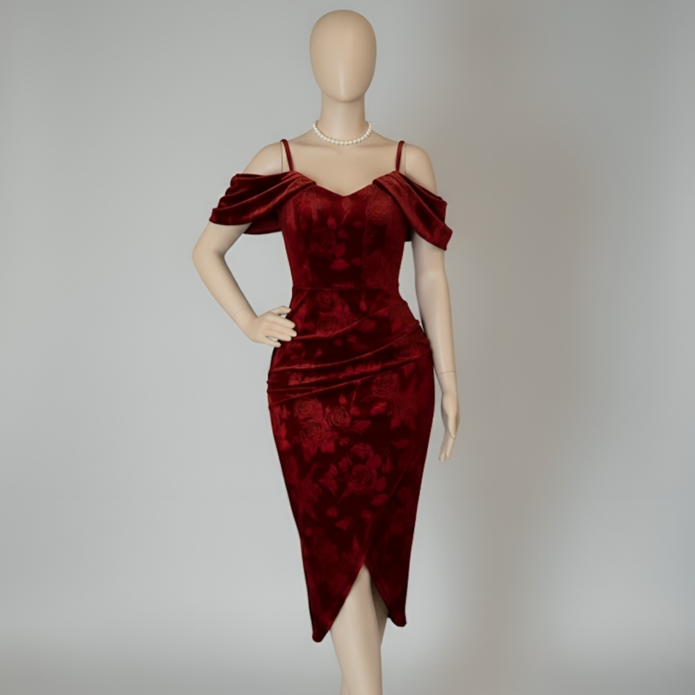 فستان انيق مخمل