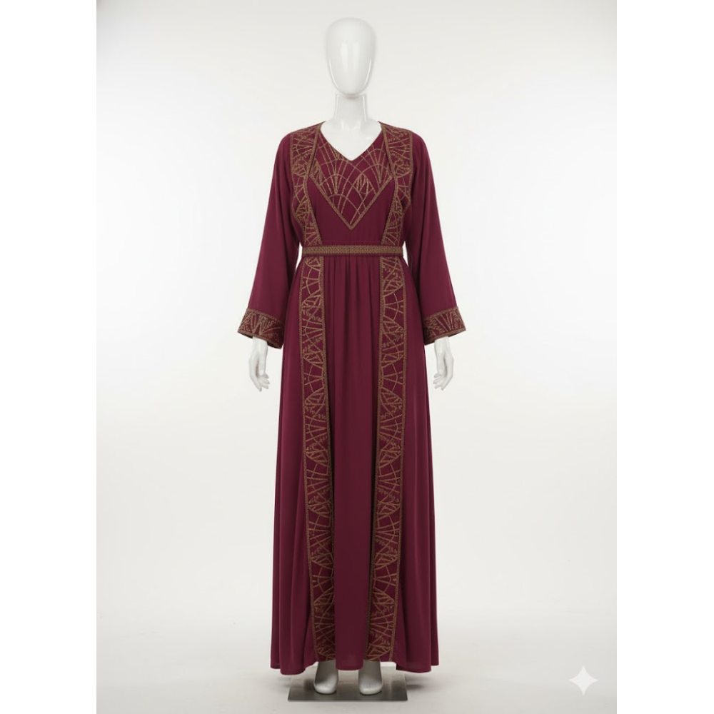 جلابيةنسائية كلاسيكية باكمام طويلة