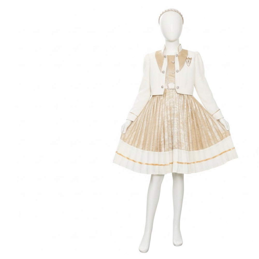 طقم بناتي حائر بتصميم مودرن