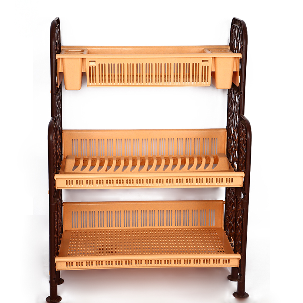 رف صحون ثلاثي