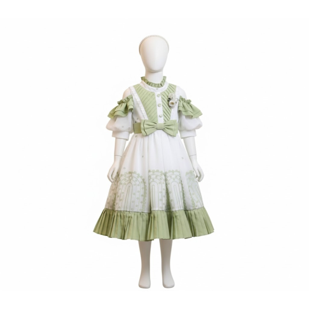 فستان  بناتي بلمسات طفولية ناعمة