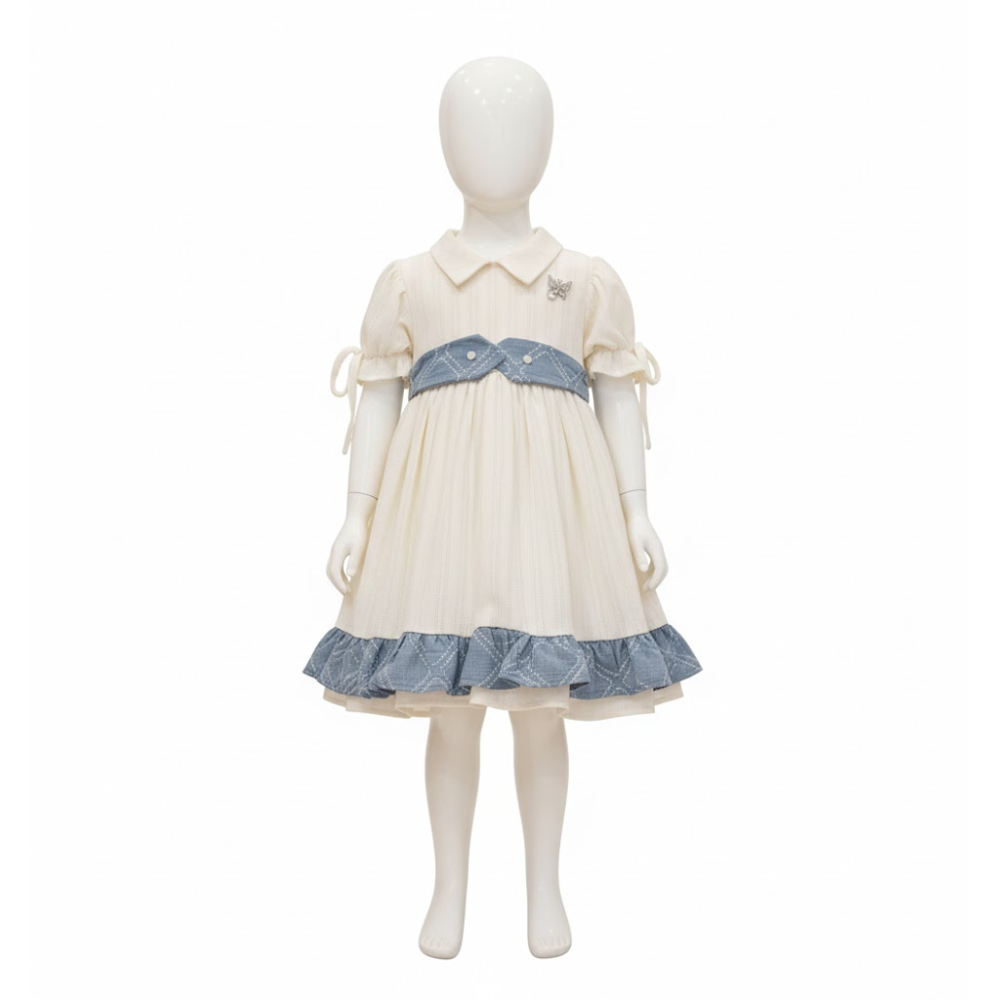 فستان بناتي بتصميم طفولي هادئ