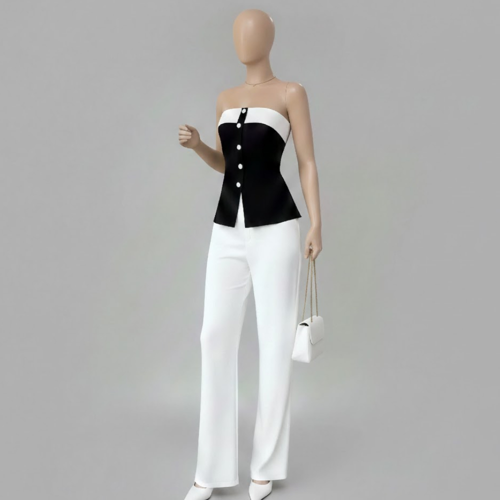 طقم نسائي بتصميم الكورسيه