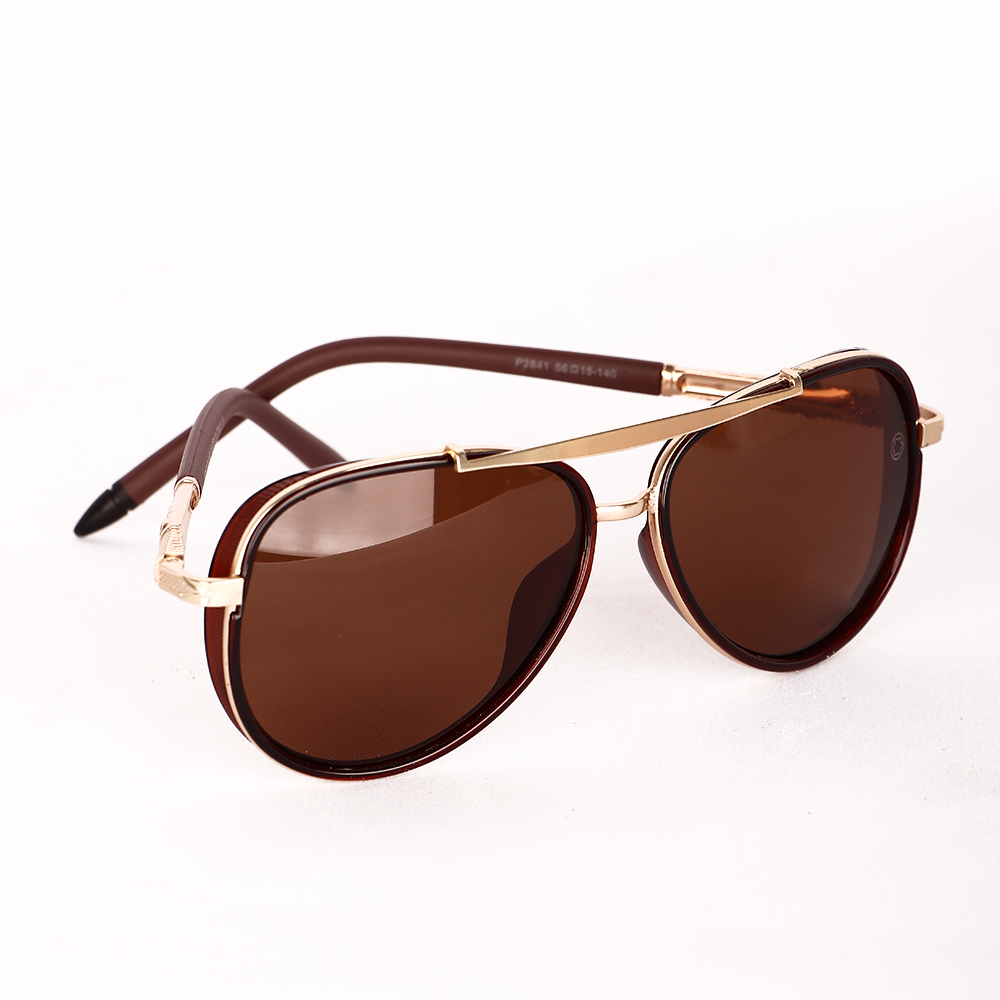 نظارة شمسية بعدسات بنية