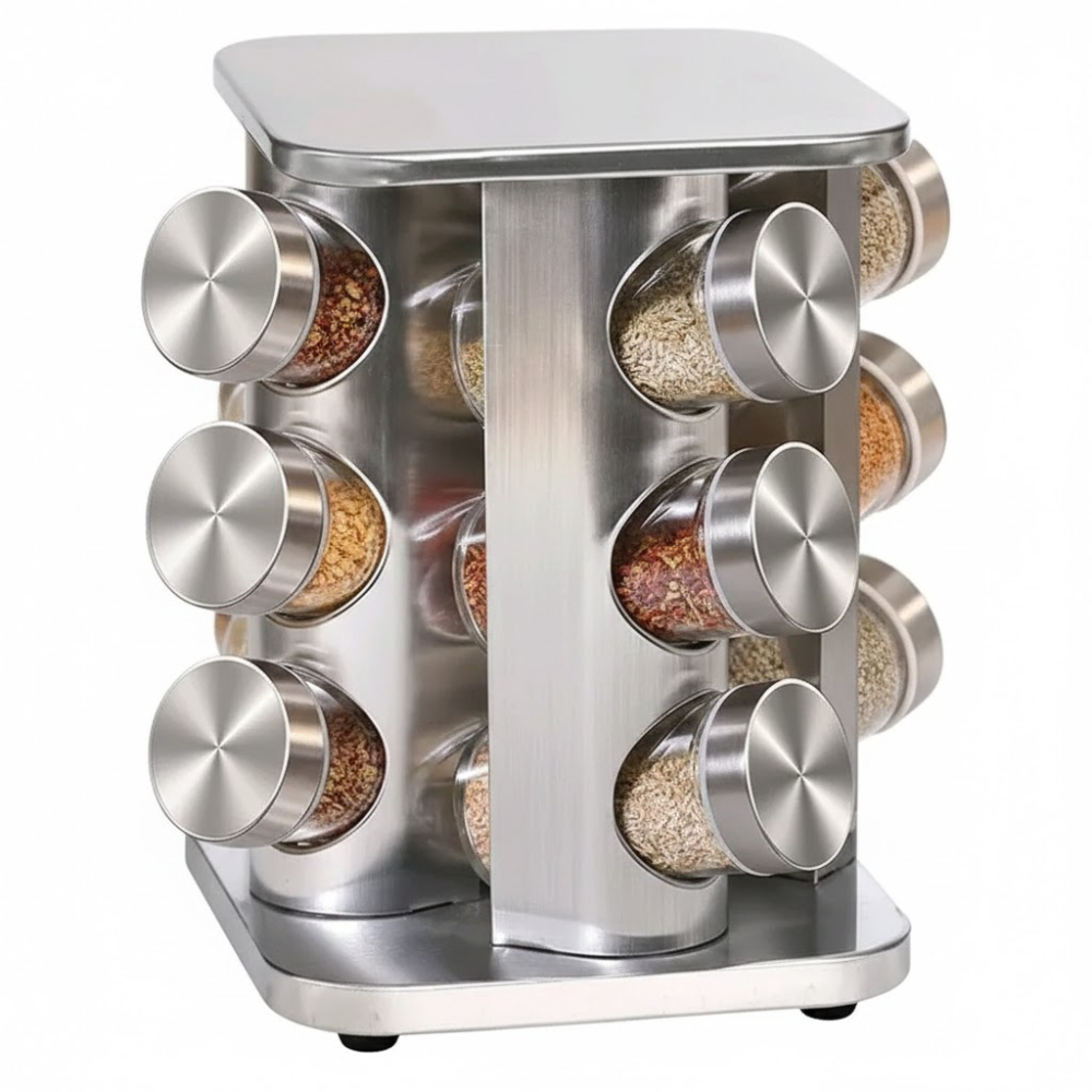 منظم بهارات ستانلس ستيل دوار