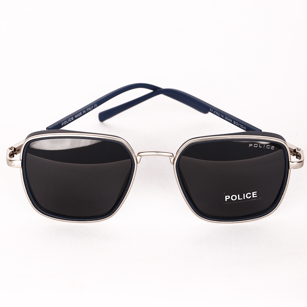نظارة شمسية Police بإطار معدني وعدسات داكنة