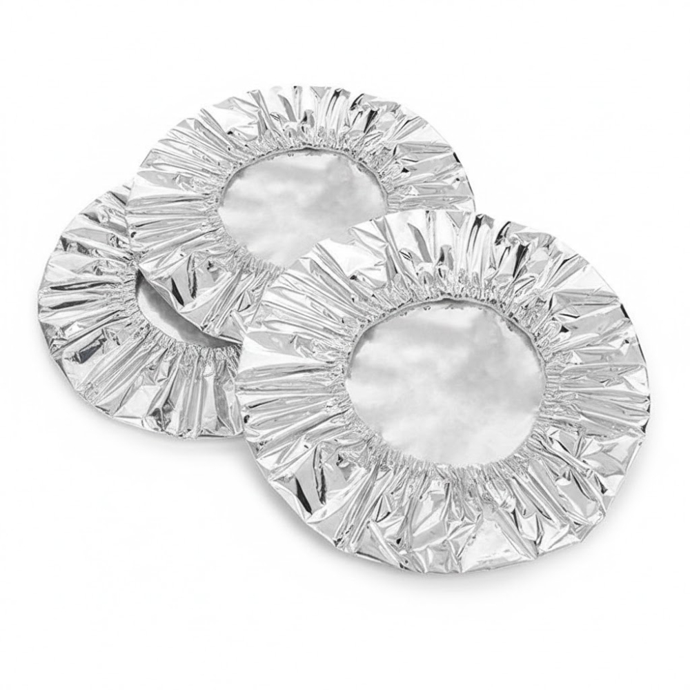 أغطية الأطباق المرنة من ورق القصدير 20 قطعة