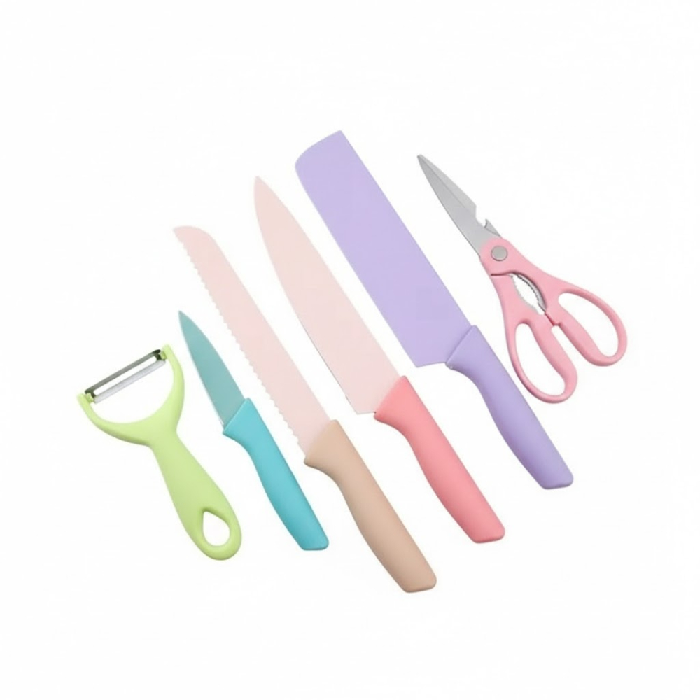 طقم سكاكين وأدوات تحضير الطعام