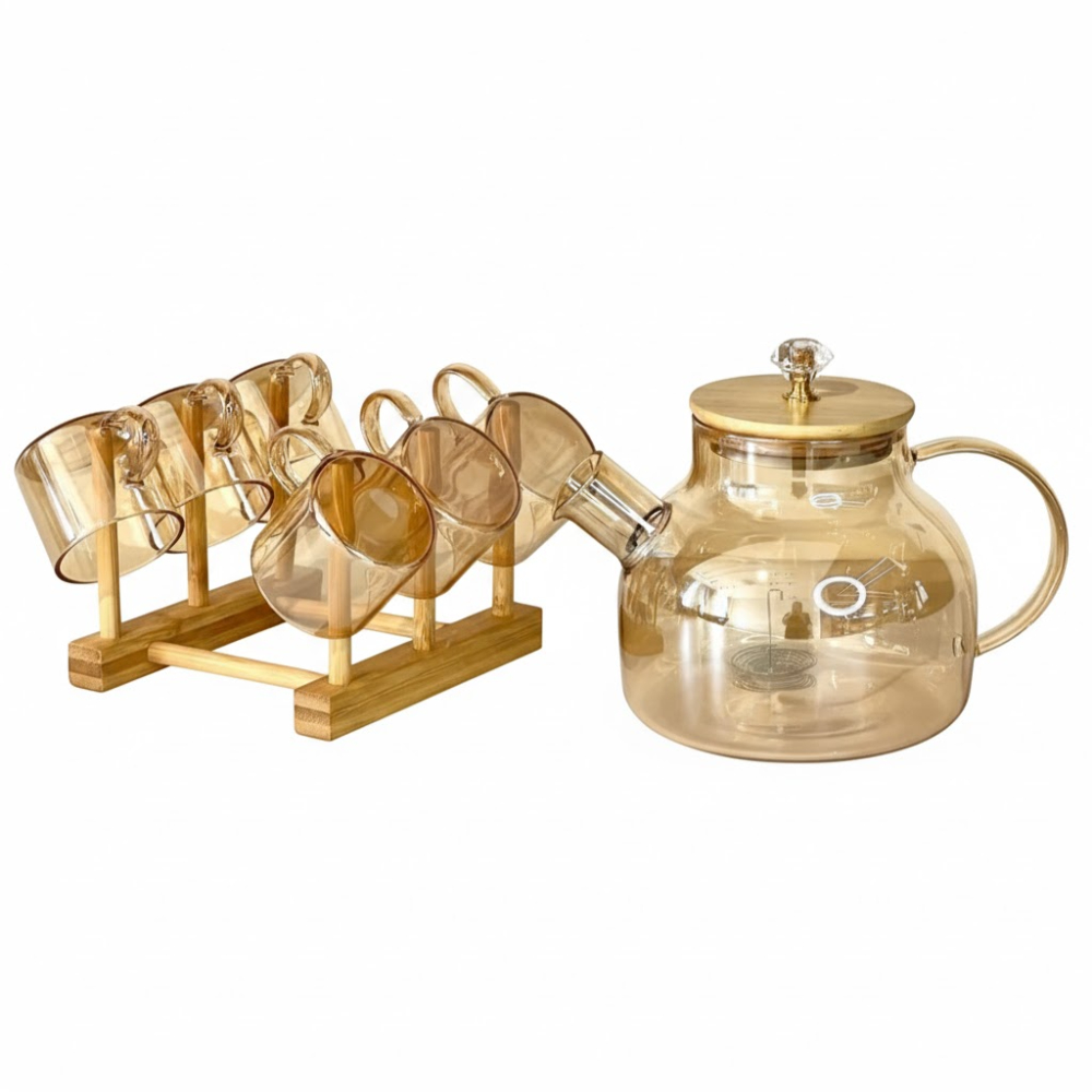 طقم تقديم المشروبات الزجاجي