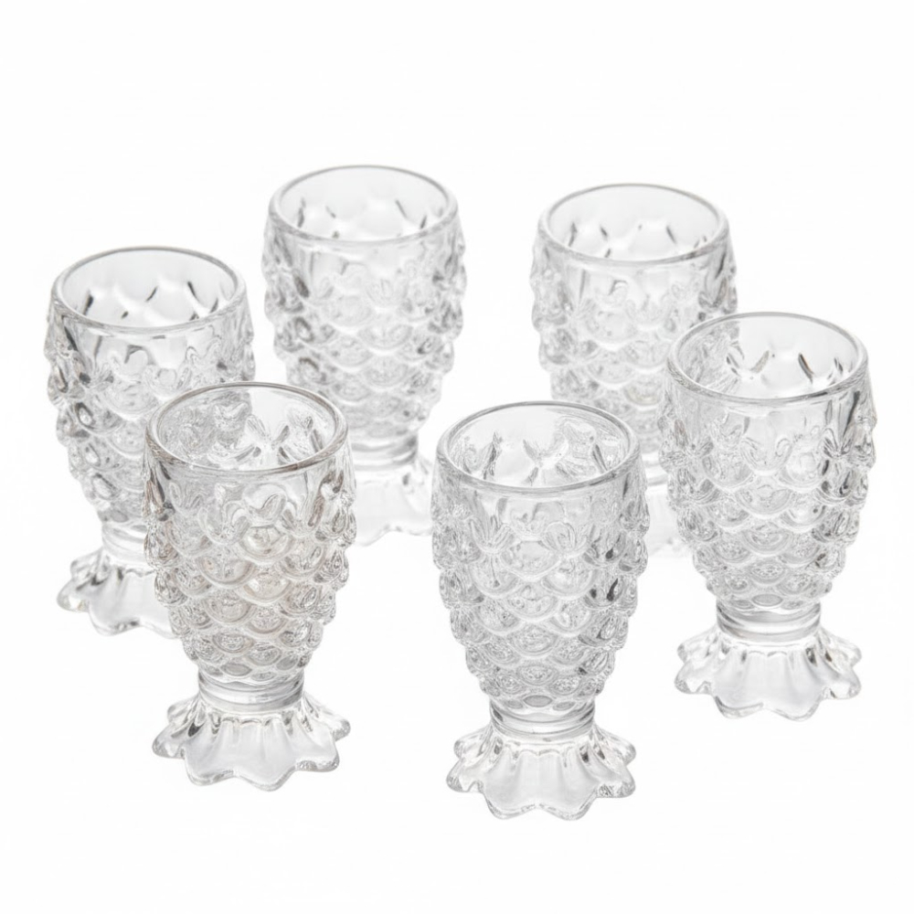 طقم أكواب زجاج