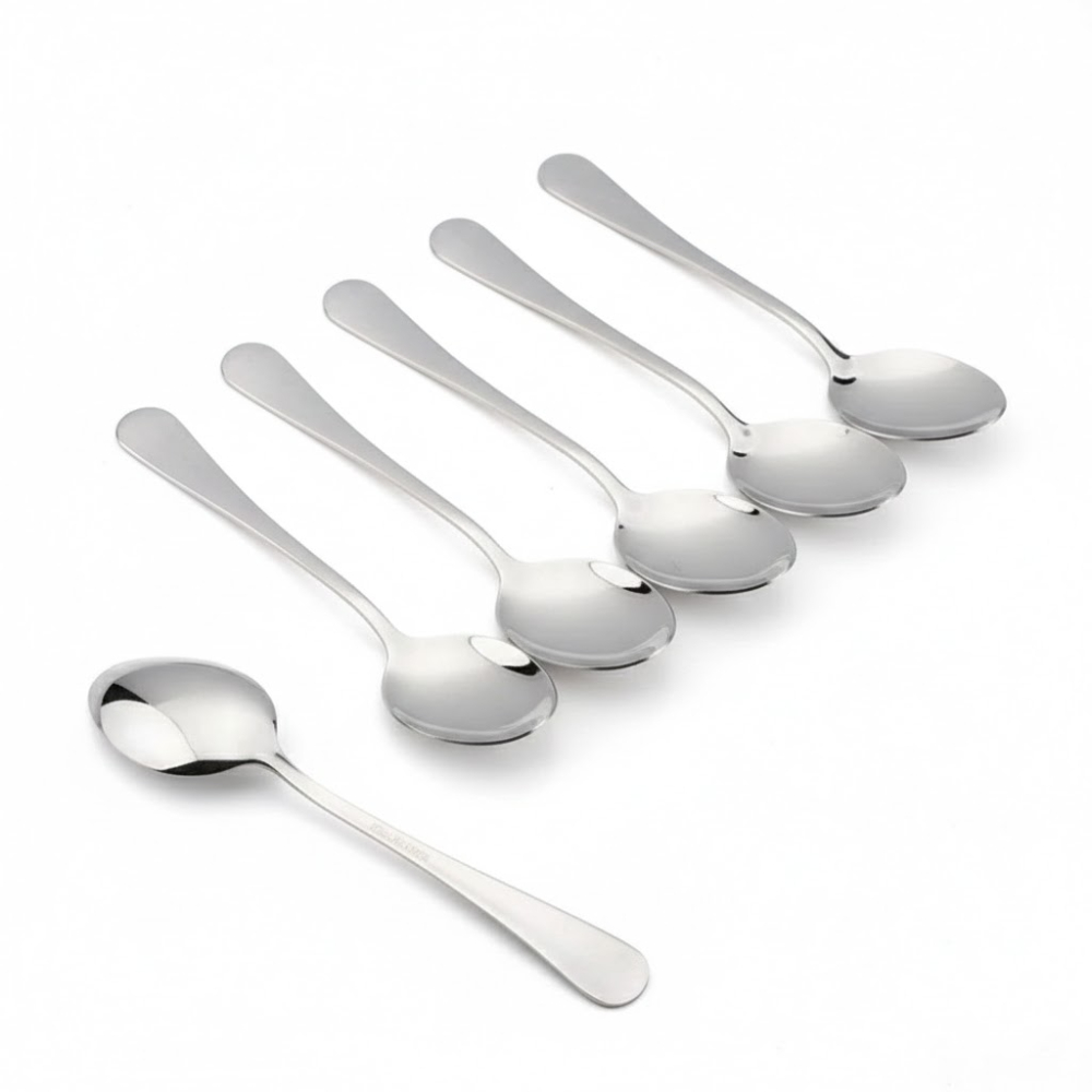 طقم ملاعق ستانلس ستيل (6 قطع)
