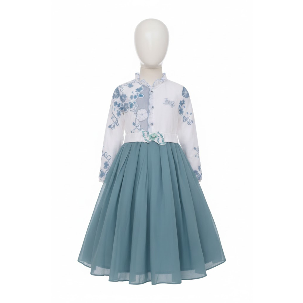 فستان أنيق بنقوش الزهور