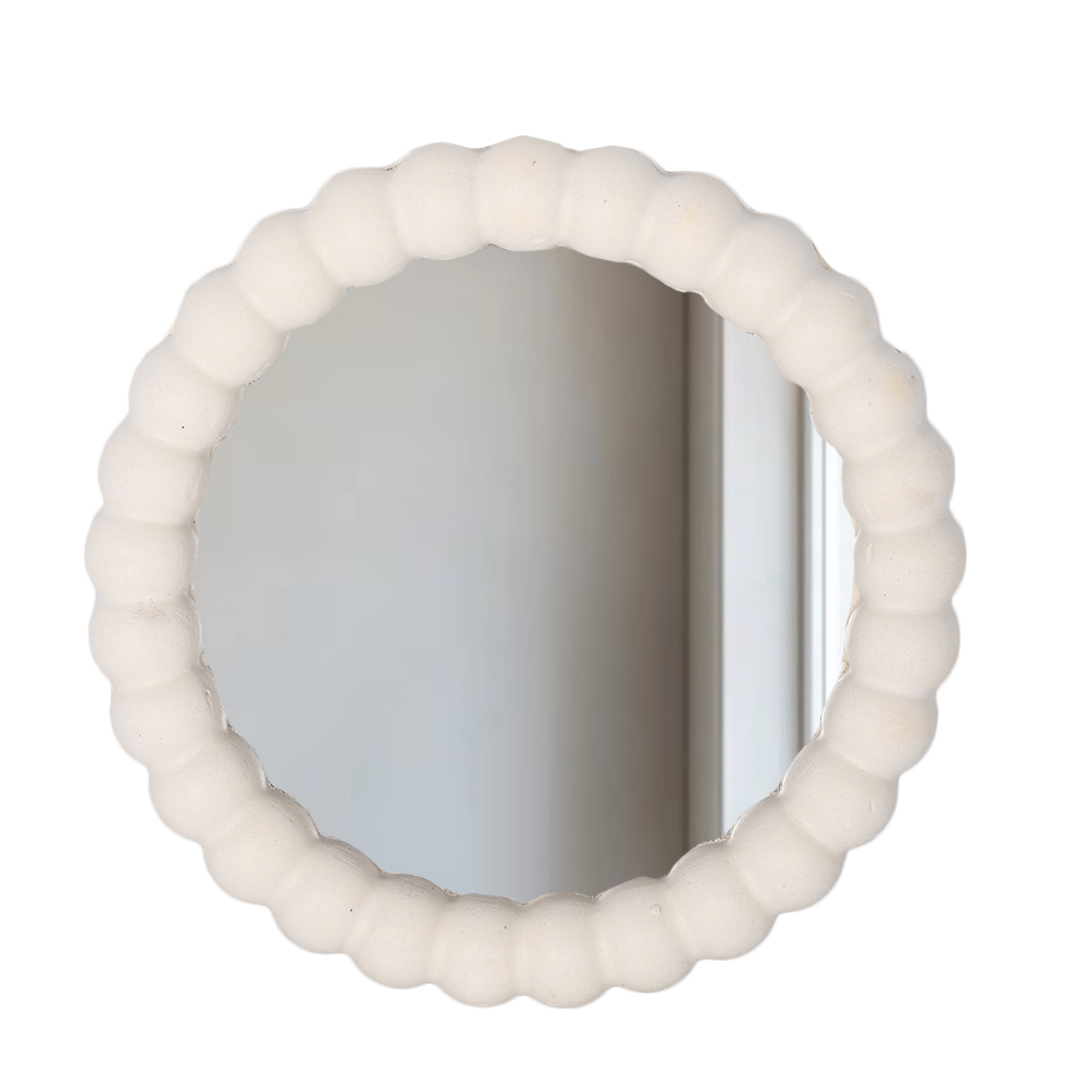 مرآة دائرية بإطار جبس