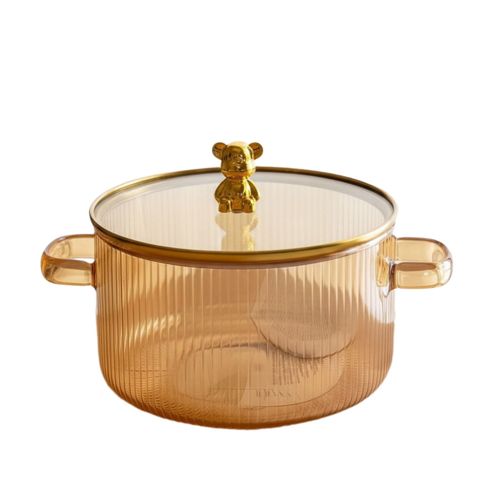 قدر زجاج مقاوم للحرارة