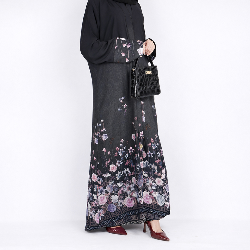 عباية كلوش ورود 