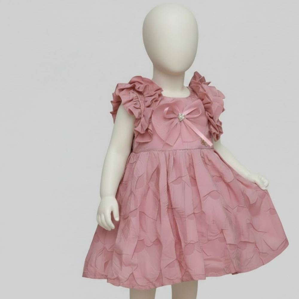 فستان بفيونكة من الساتان 