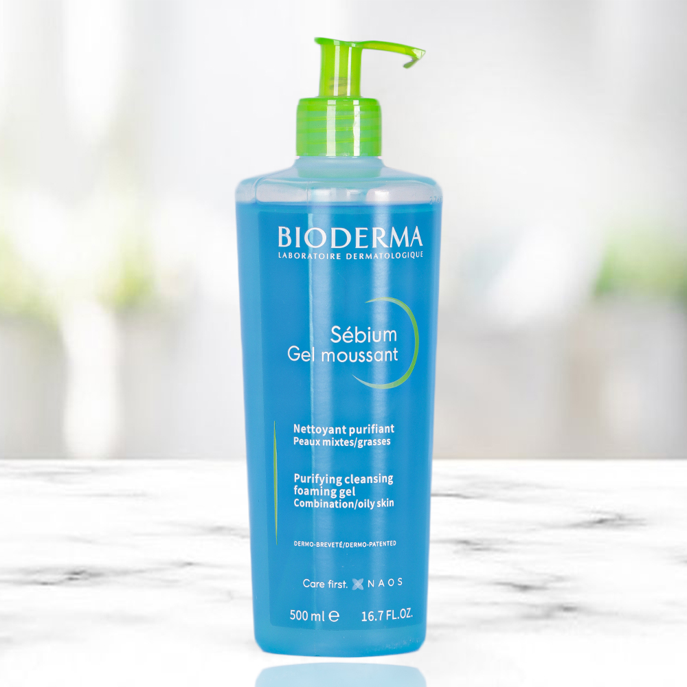 غسول بيودرما للبشرة المختلطة والدهنية