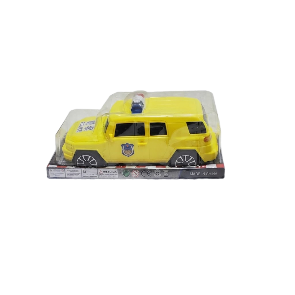 لعبة سيارة شرطة صفراء للأطفال