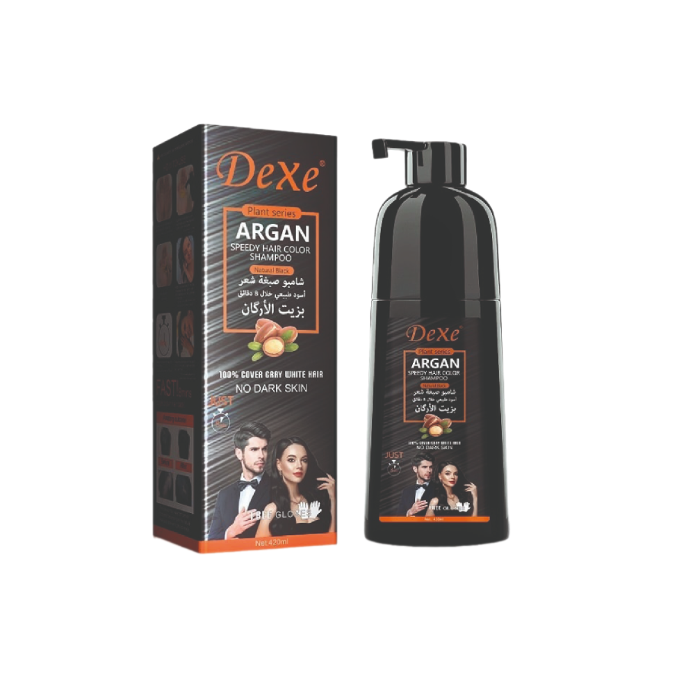 شامبو صبغ الشعر السريع بزيت الأركان من Dexe