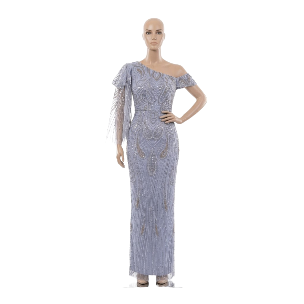 فستان لافندر فيذر