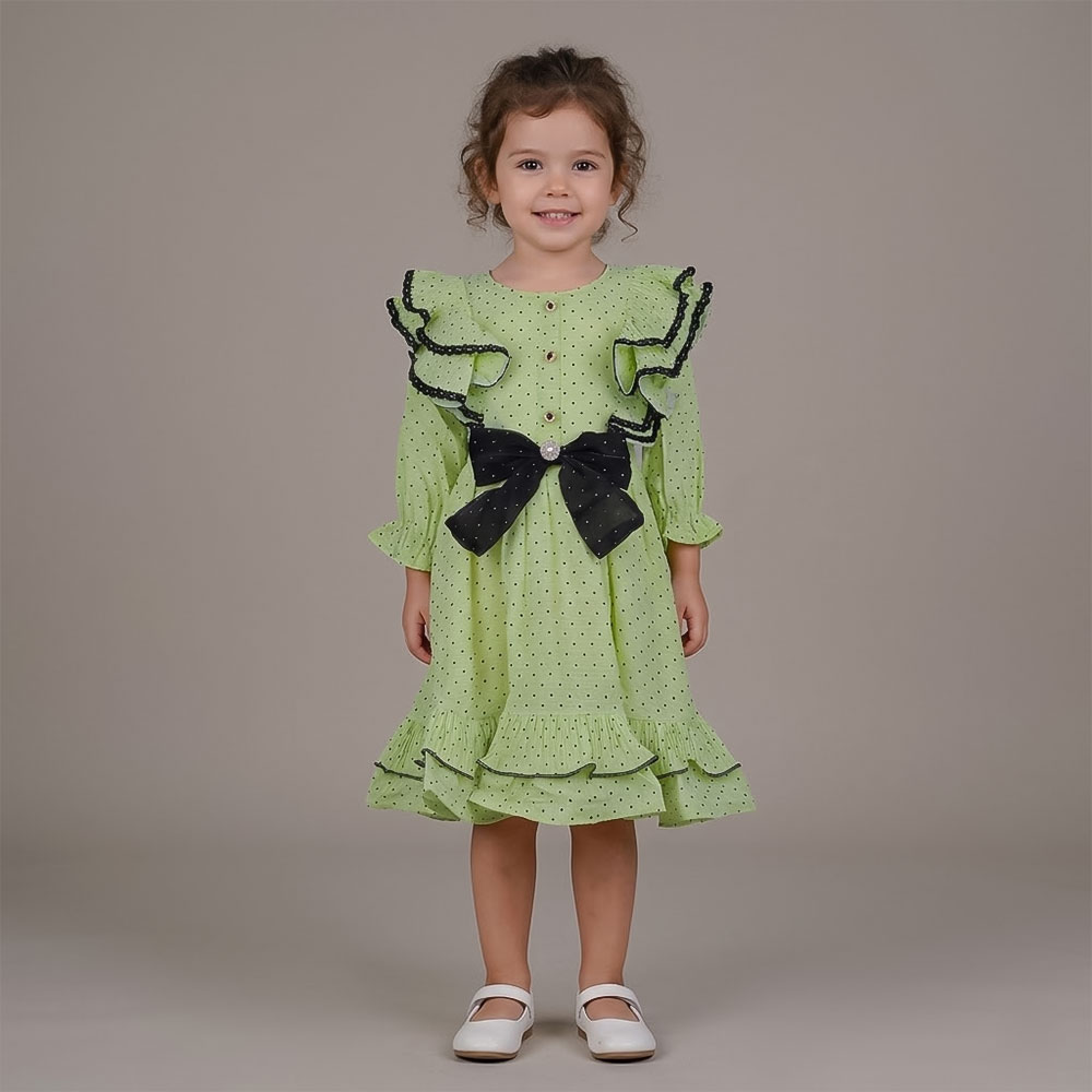 فستان بناتي أنيق بطبقات