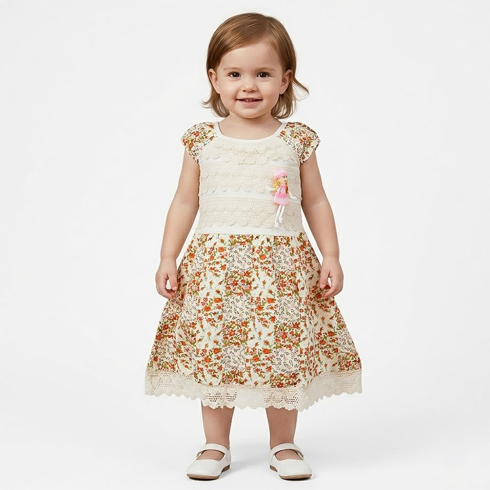 فستان بناتي مورد 