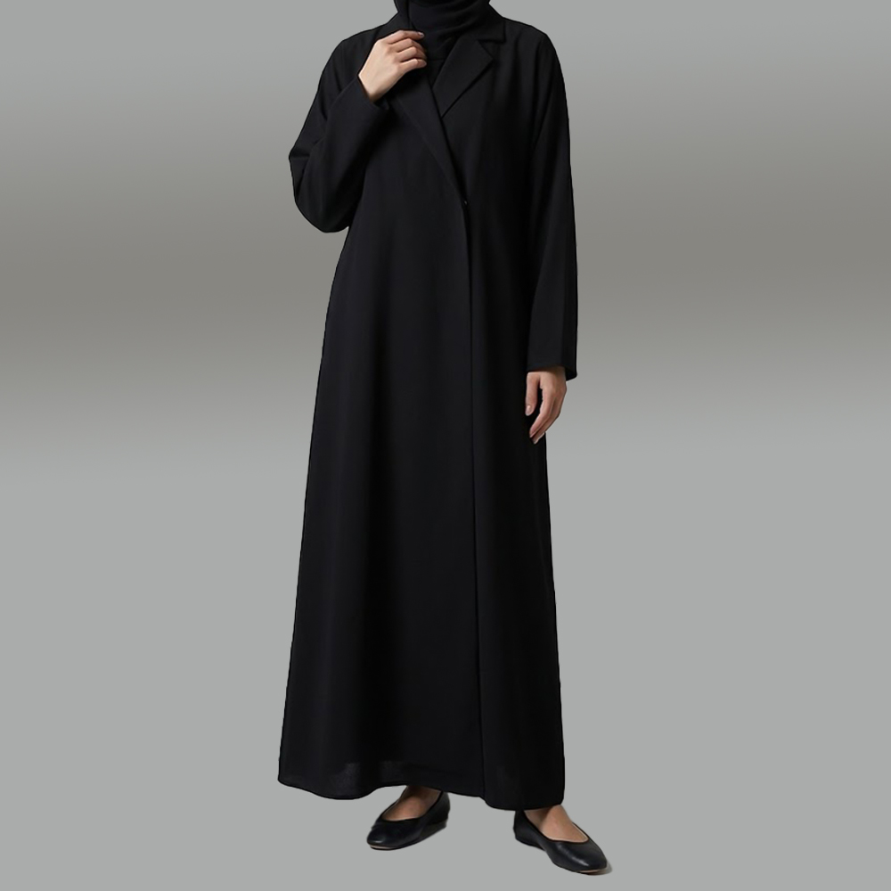عباية نسائية كلاسيكية بياقة رسمية