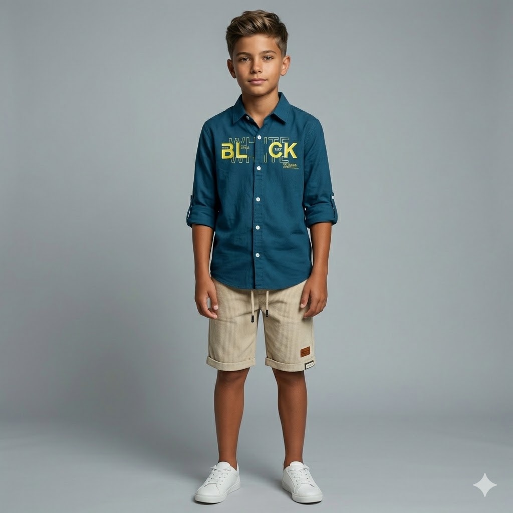 طقم ولادي أنيق يجمع بين البساطة والستايل العصري