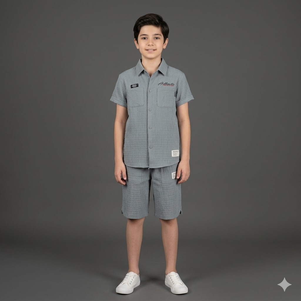 طقم ولادي أنيق بتصميم عصري