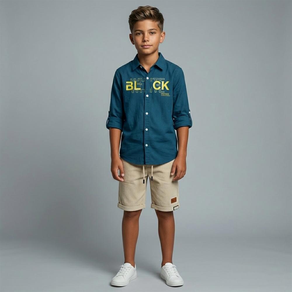 طقم ولادي أنيق يجمع بين البساطة والستايل العصري