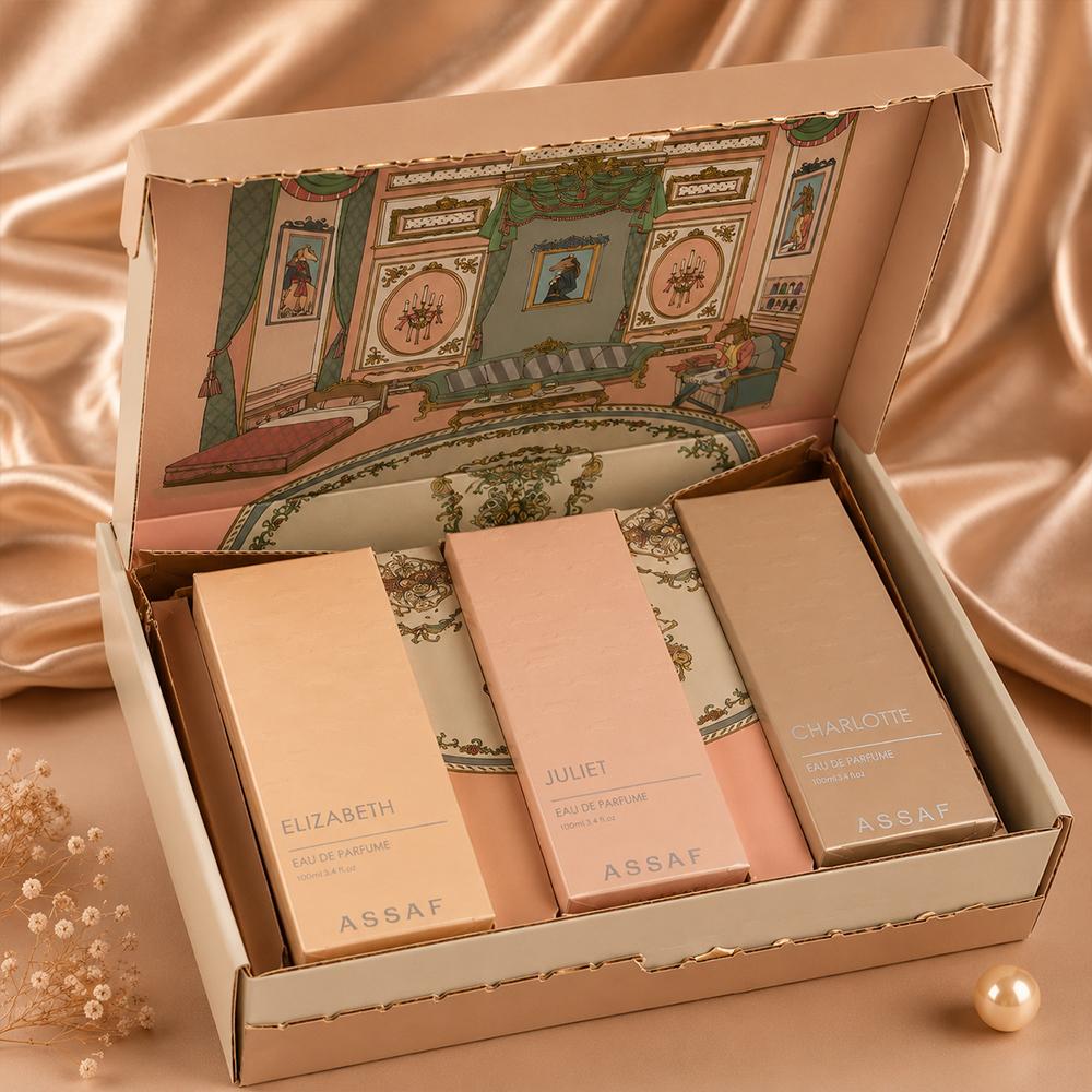 مجموعة عطور عساف الفاخرة – 3 قطع × 100 مل