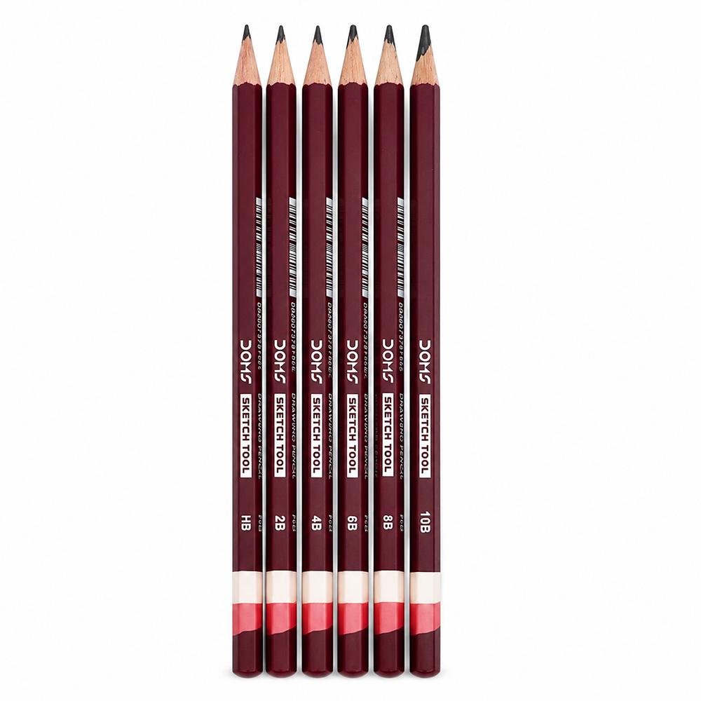 طقم أقلام رصاص للرسم DOMS Sketch Tool – 6 درجات