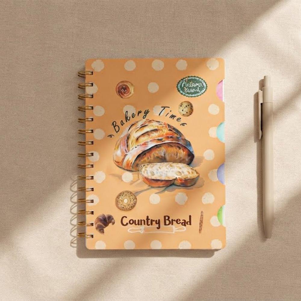 دفتر ملاحظات بتصميم المخبوزات