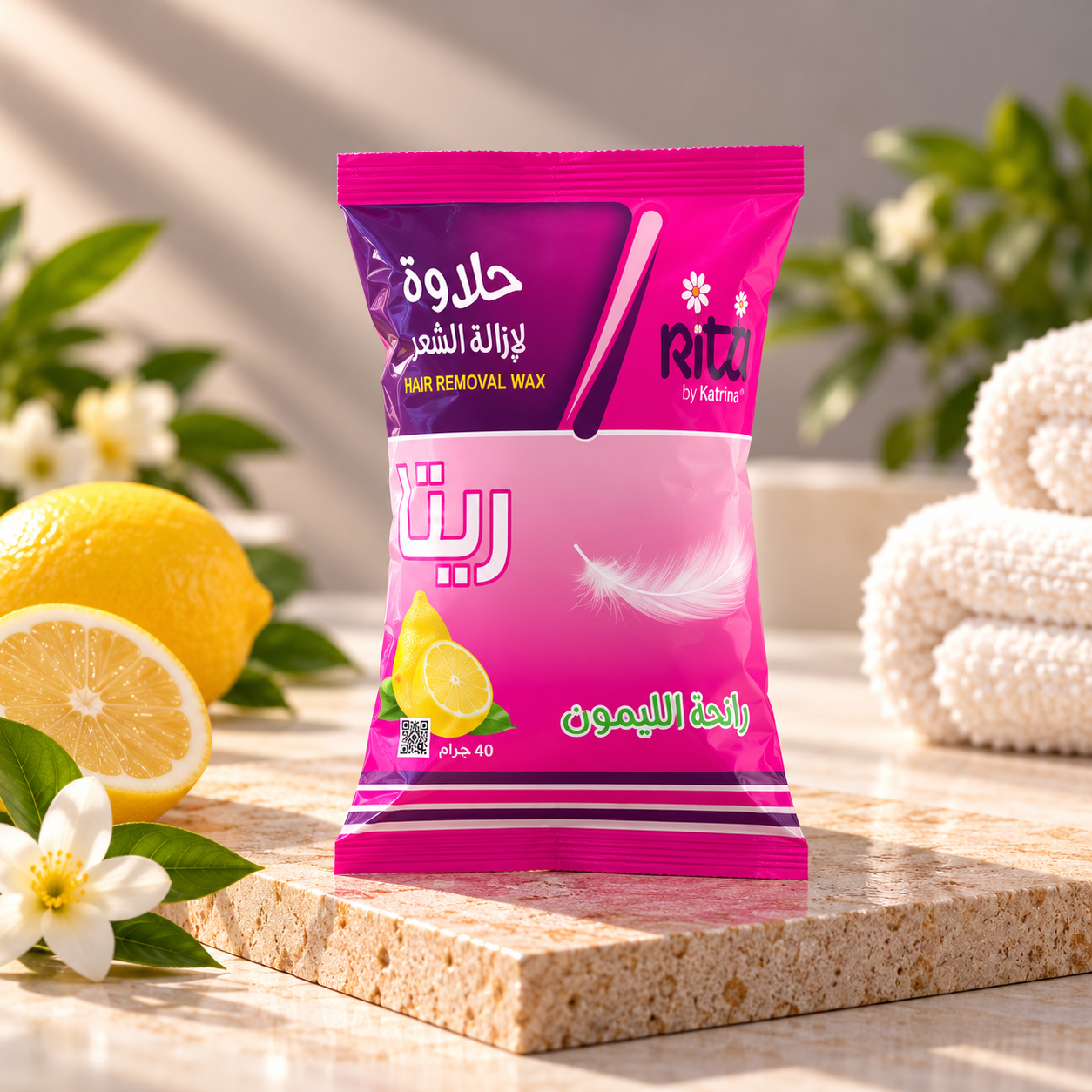 حلاوى الشعر ريتا سفري 40 جرام ليمون